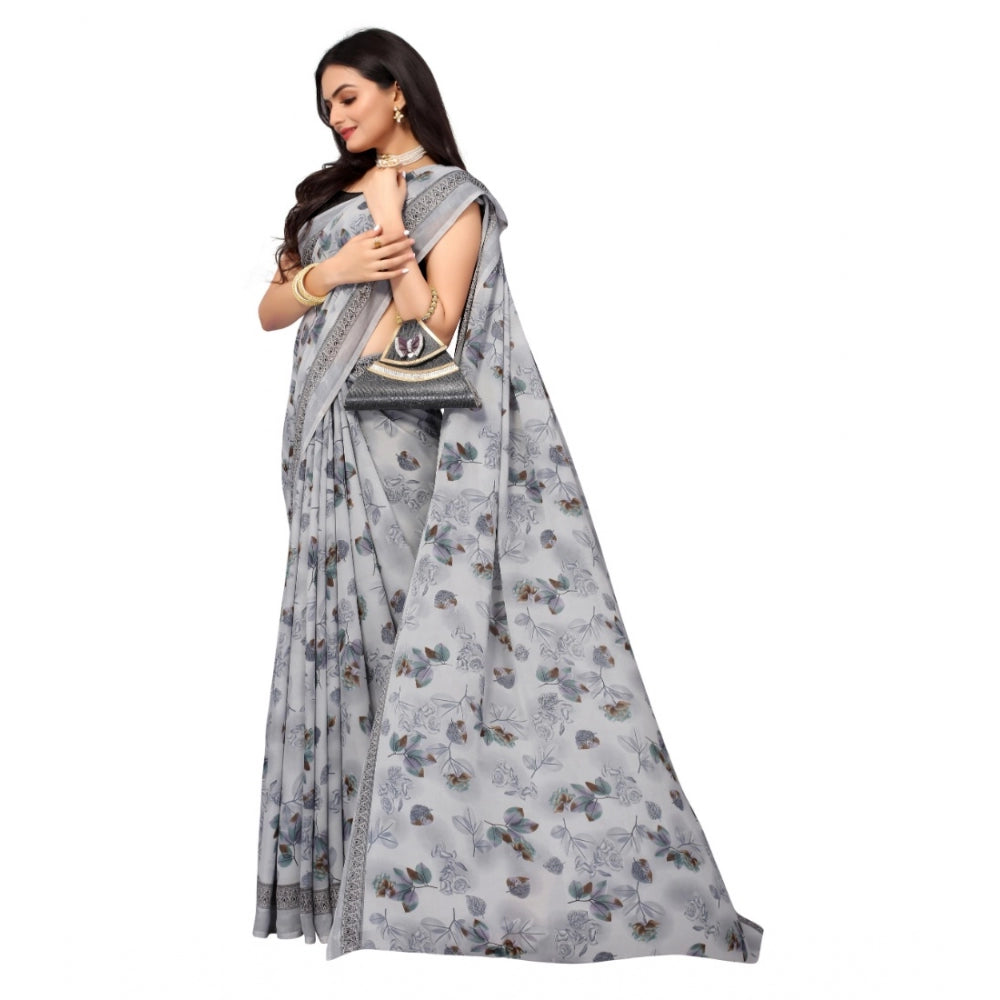 Renial Georgette Floral Printed Sarees