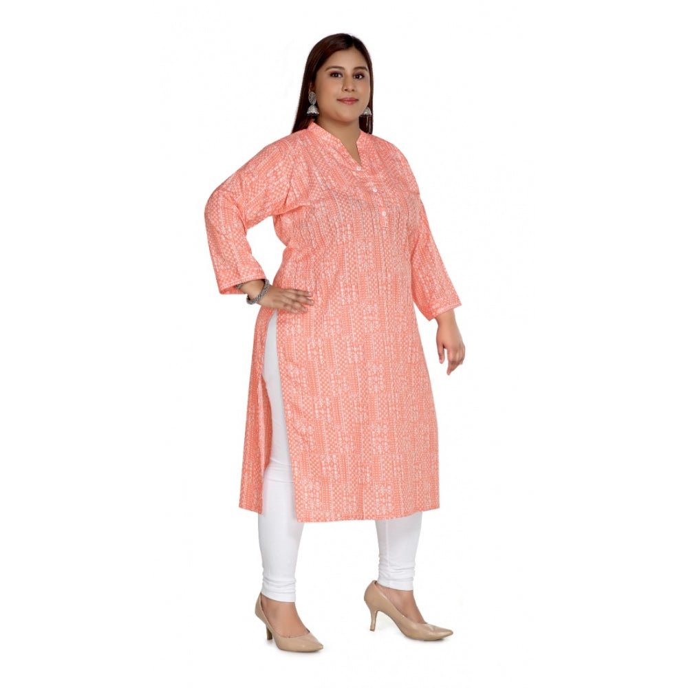 Casual 3/4th Sleeve Imported Synthetix Full printed Straight Kurti