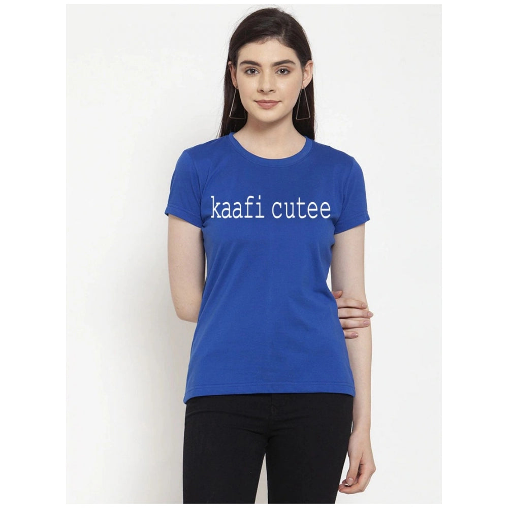 Cotton Blend Kaafi Cutee Printed T-Shirt