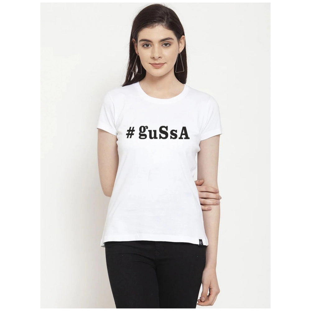 Cotton Blend Gussa Printed T-Shirt