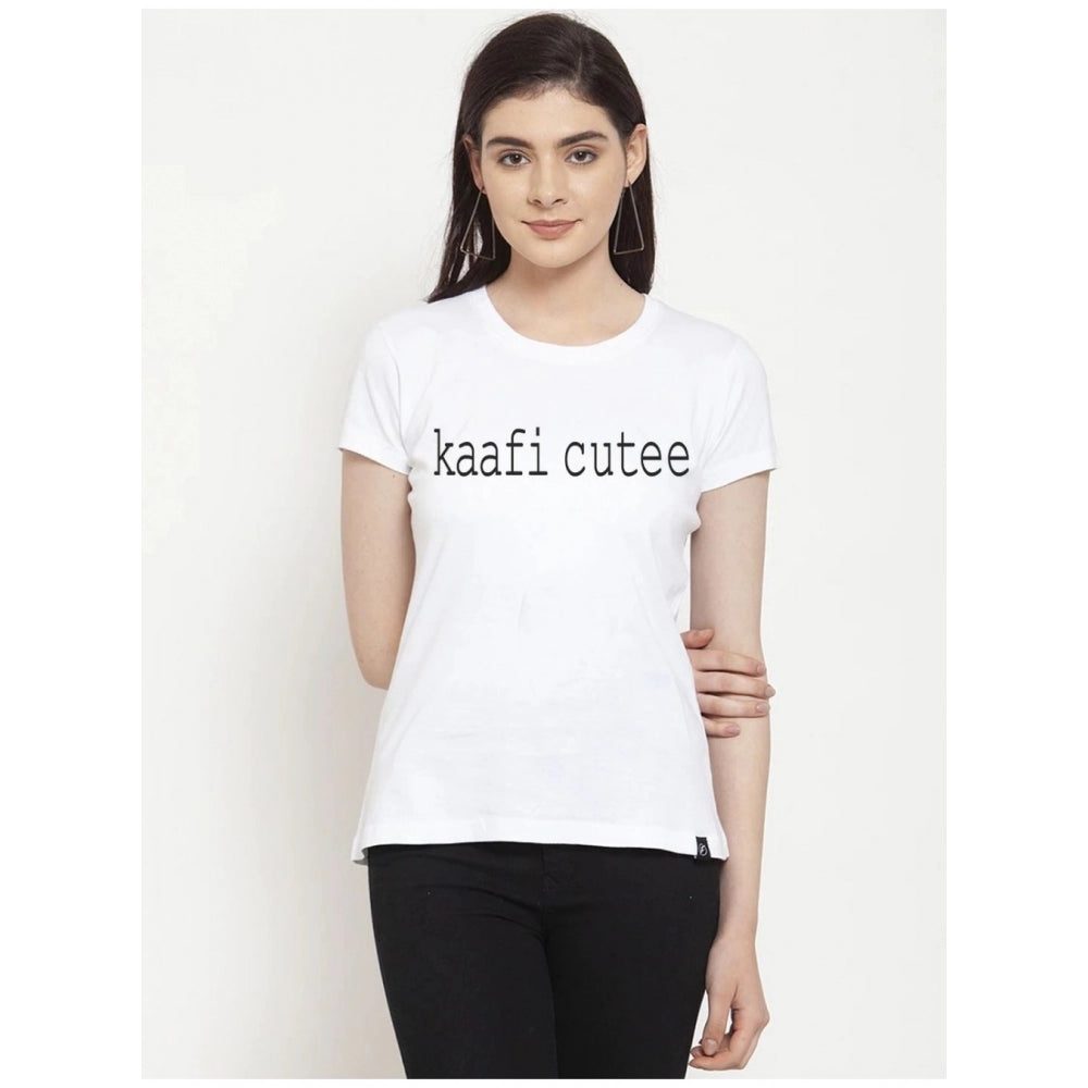 Cotton Blend Kaafi Cutee Printed T-Shirt