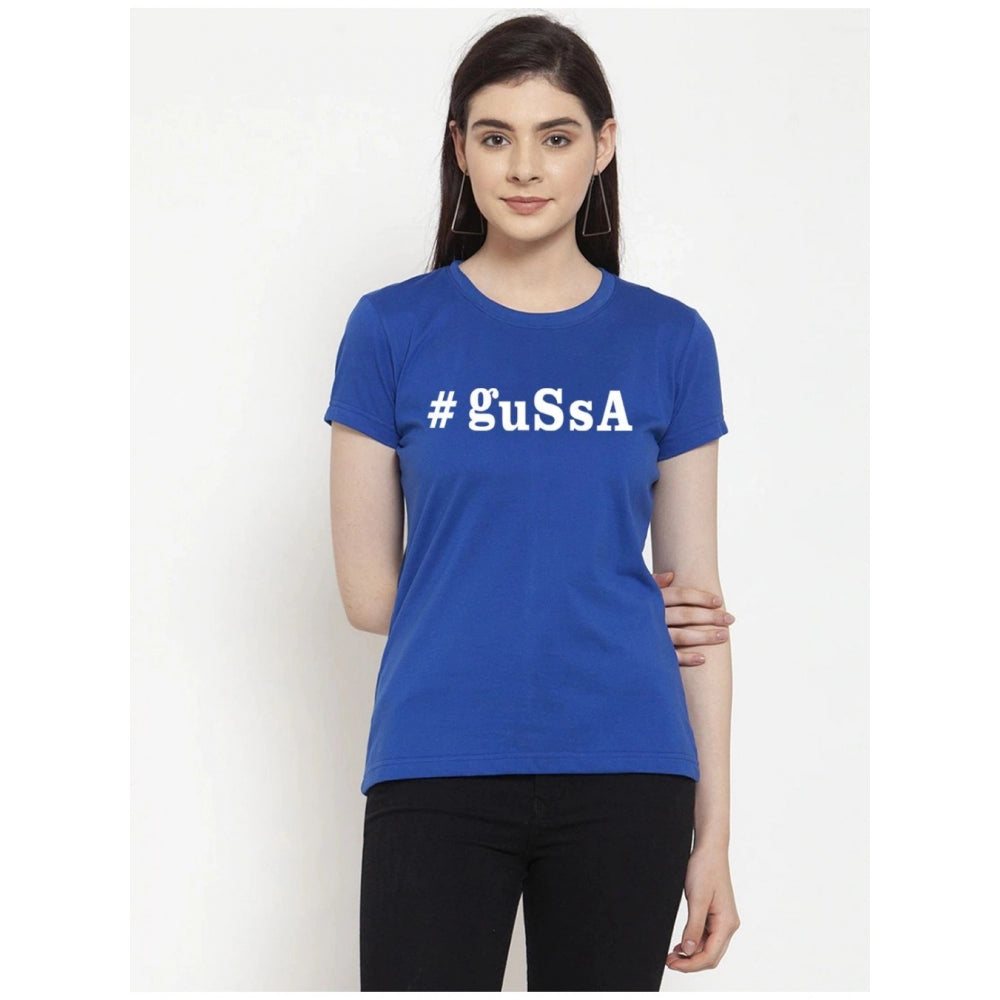 Cotton Blend Gussa Printed T-Shirt