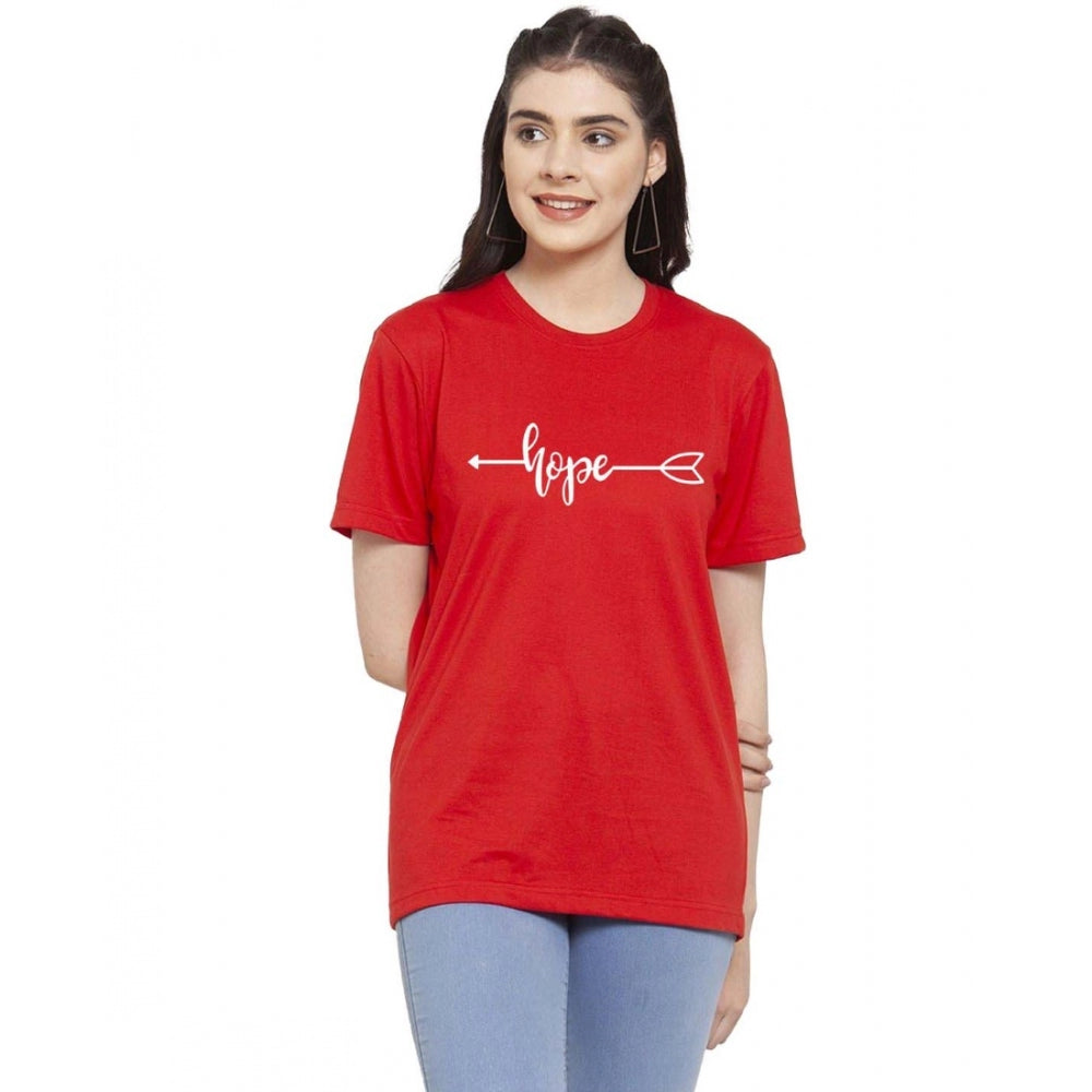 Cotton Blend Hope Printed T-Shirt