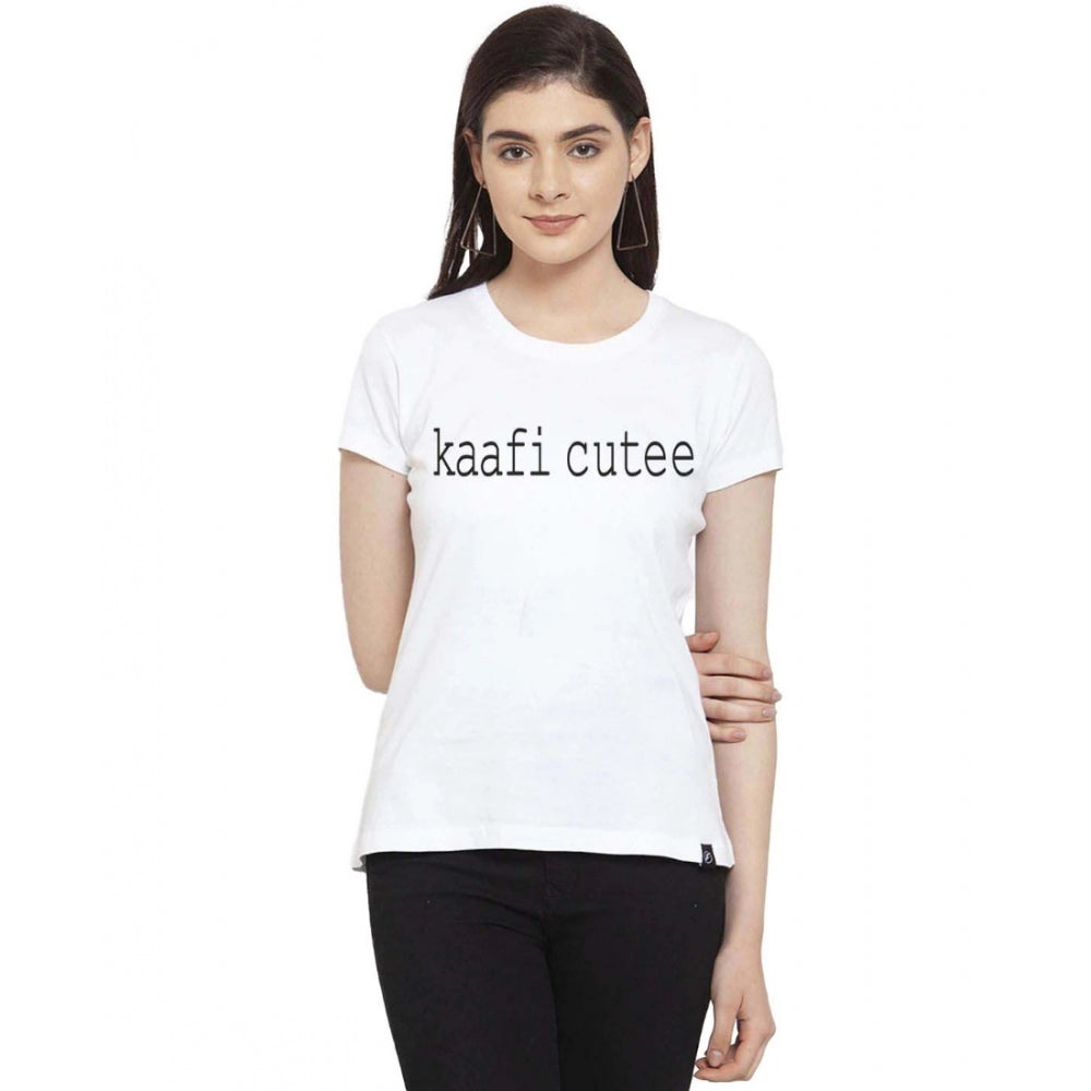 Cotton Blend Kaafi Cutee Printed T-Shirt