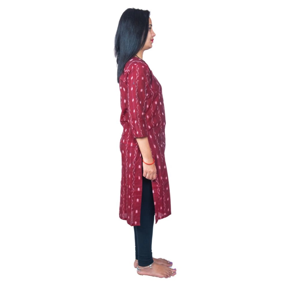 Sambalpuri Certified Handloom Pure Cotton Straight Kurti