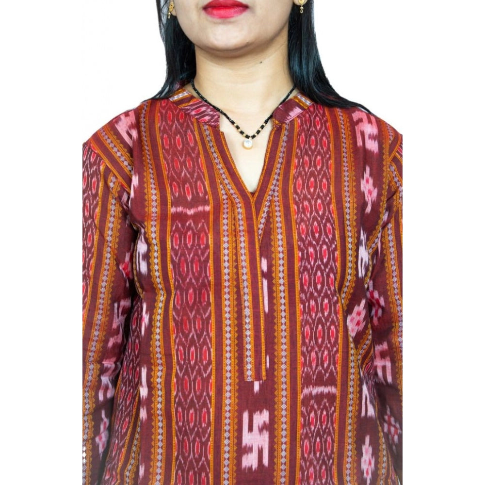 Sambalpuri Certified Handloom Pure Cotton Straight Kurti