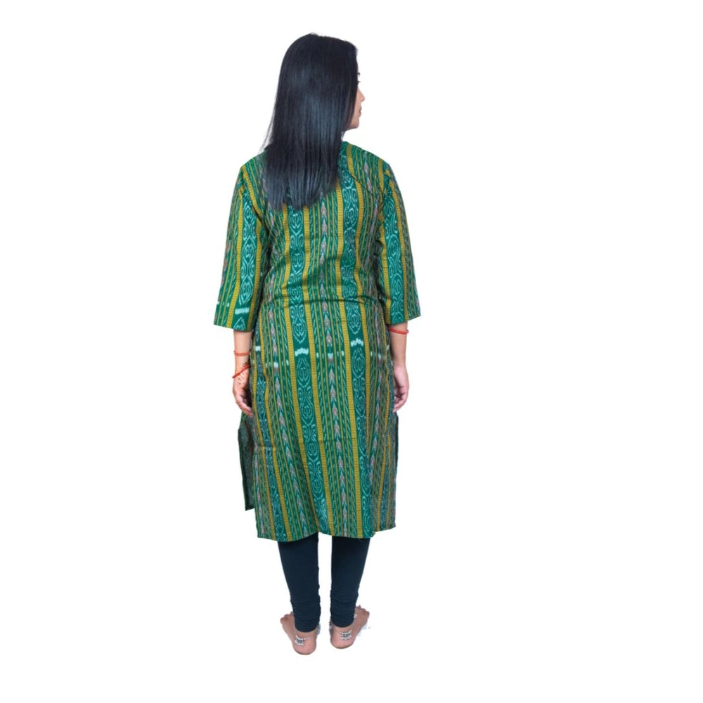 Sambalpuri Certified Handloom Pure Cotton Straight Kurti