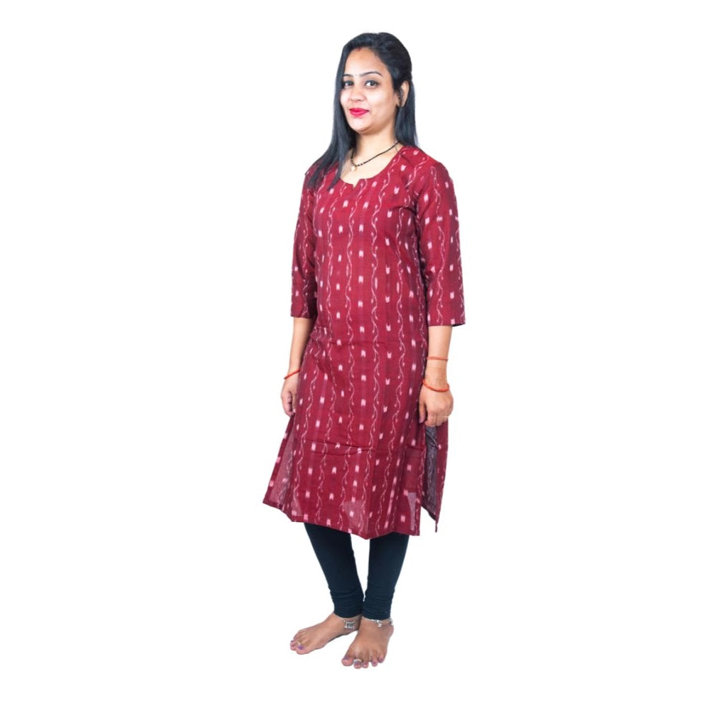 Sambalpuri Certified Handloom Pure Cotton Straight Kurti