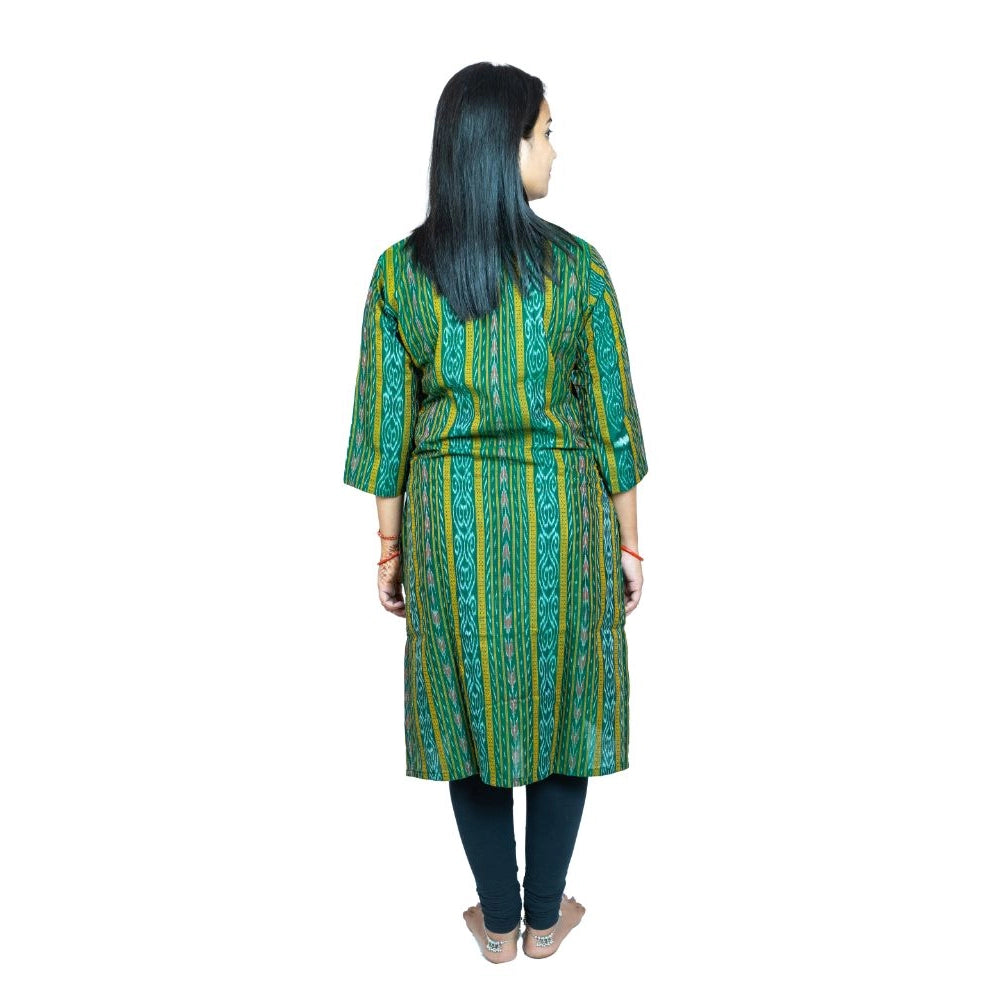 Sambalpuri Certified Handloom Pure Cotton Straight Kurti