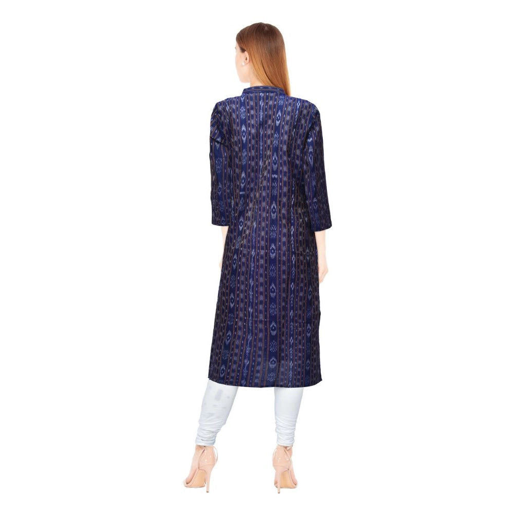 Sambalpuri Certified Handloom Chiffon Straight Kurti