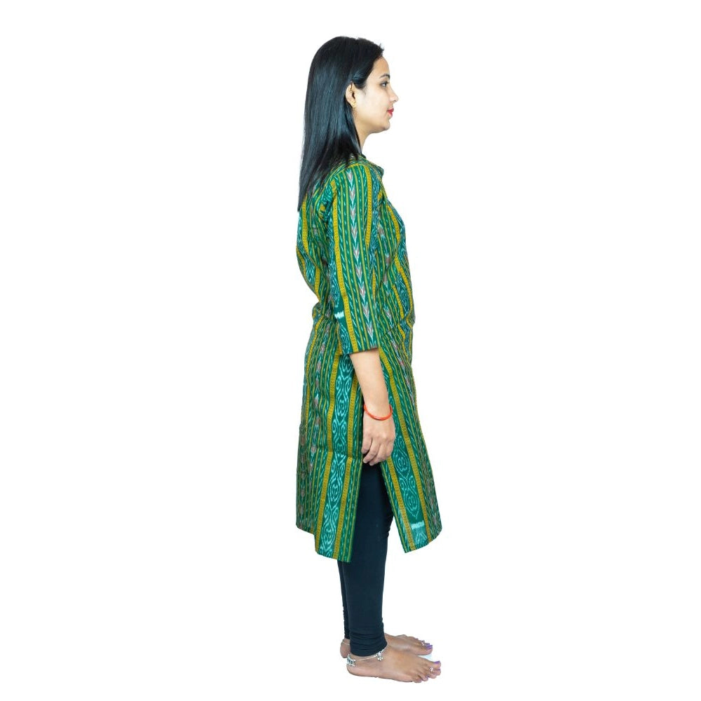 Sambalpuri Certified Handloom Pure Cotton Straight Kurti