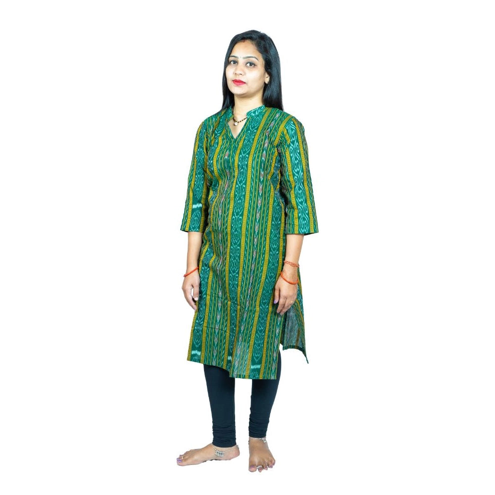 Sambalpuri Certified Handloom Pure Cotton Straight Kurti