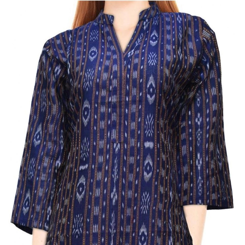 Sambalpuri Certified Handloom Chiffon Straight Kurti