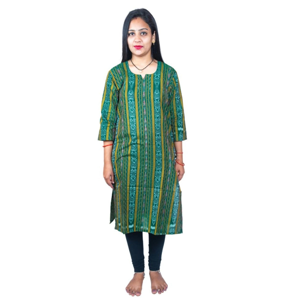 Sambalpuri Certified Handloom Pure Cotton Straight Kurti