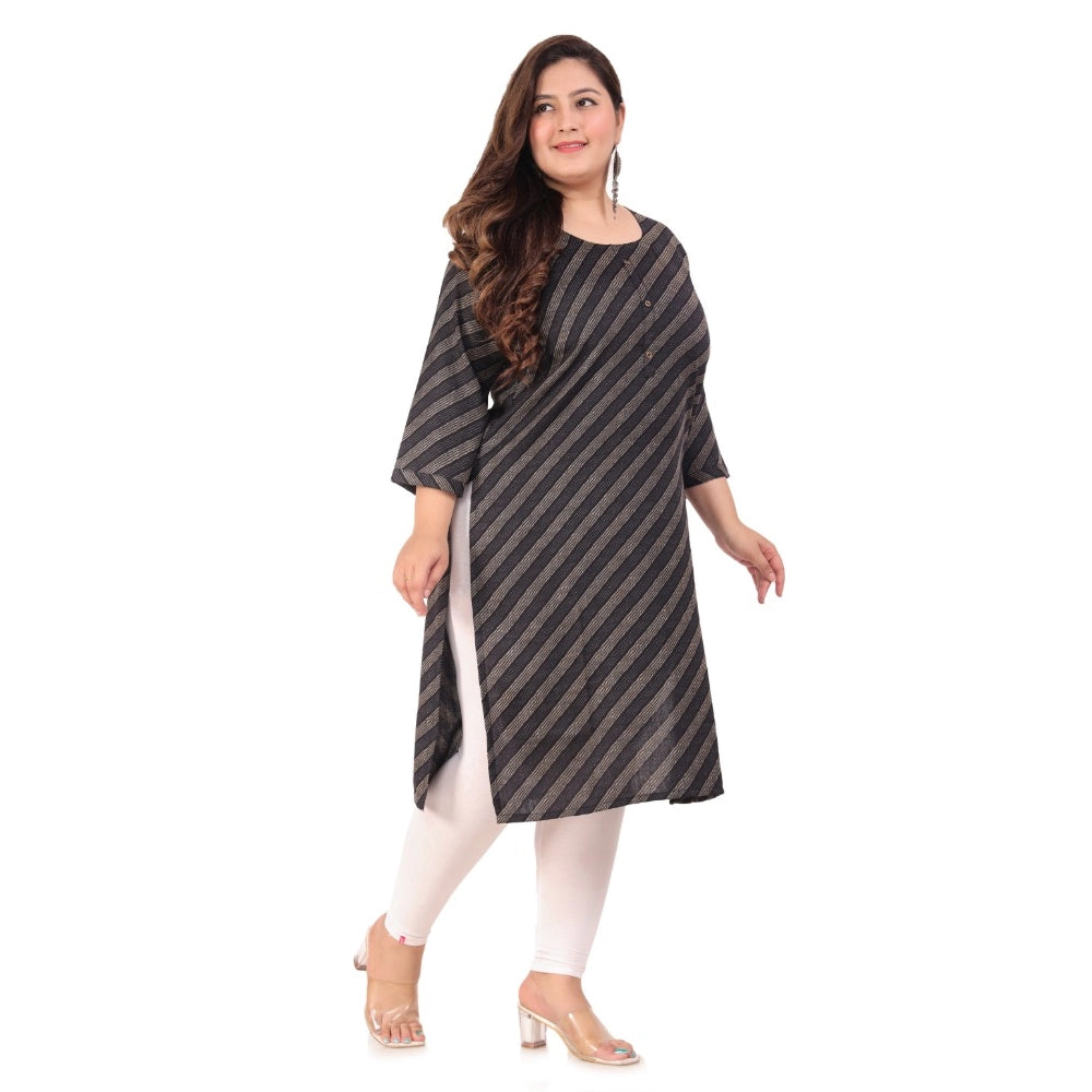 Office wear Stripe Capsule Straight Kurti