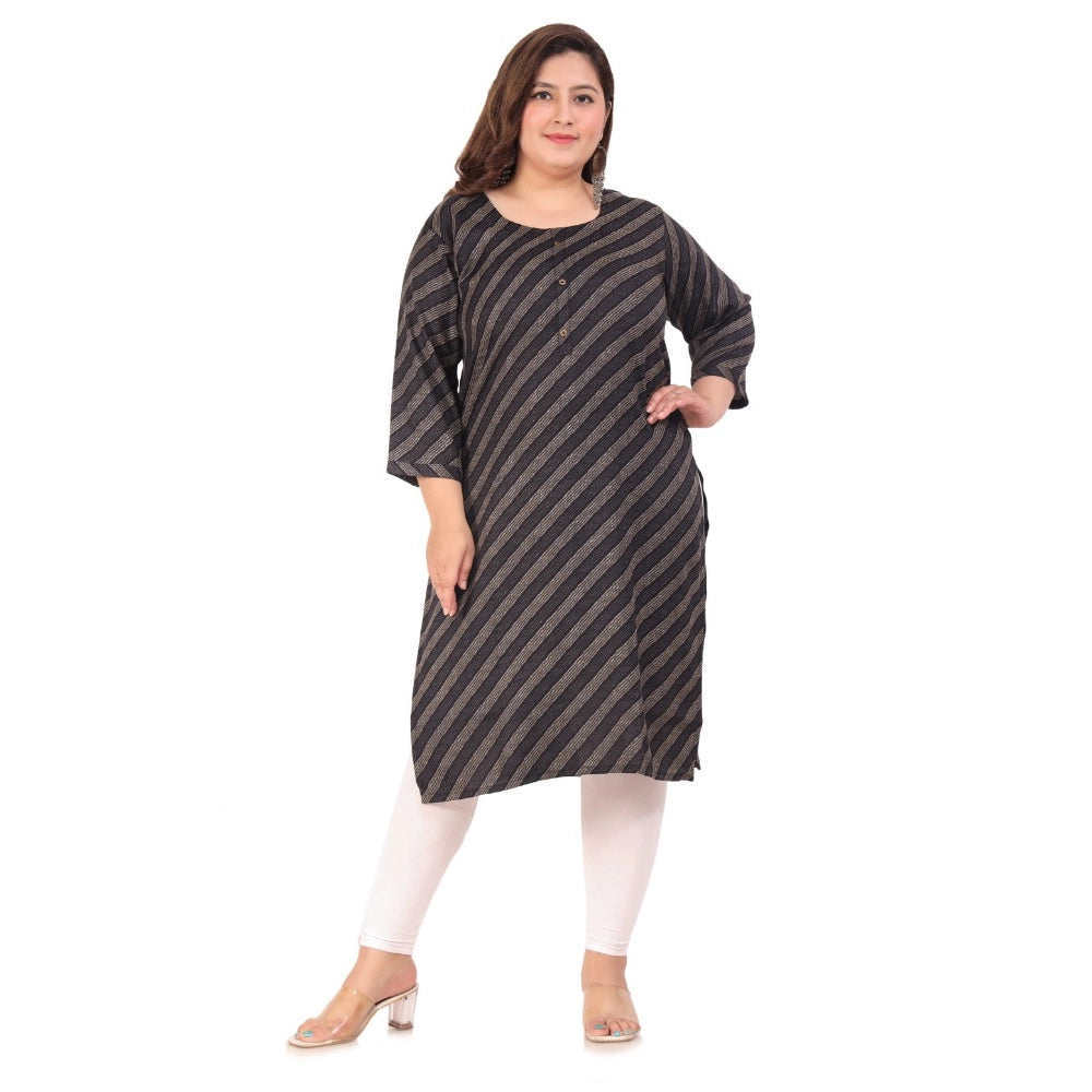 Office wear Stripe Capsule Straight Kurti