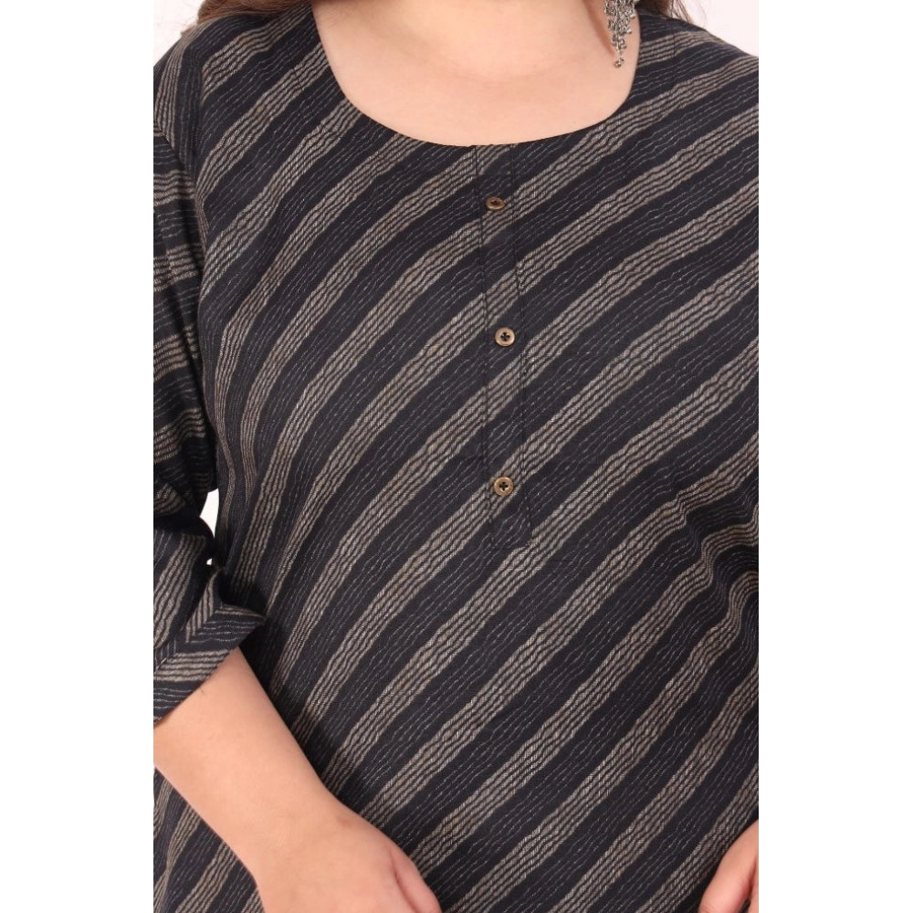 Office wear Stripe Capsule Straight Kurti