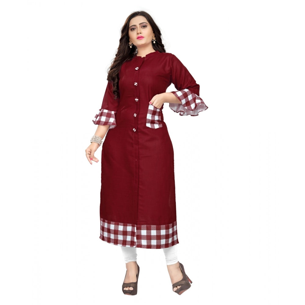 Cotton Digital Printed Straight Kurti