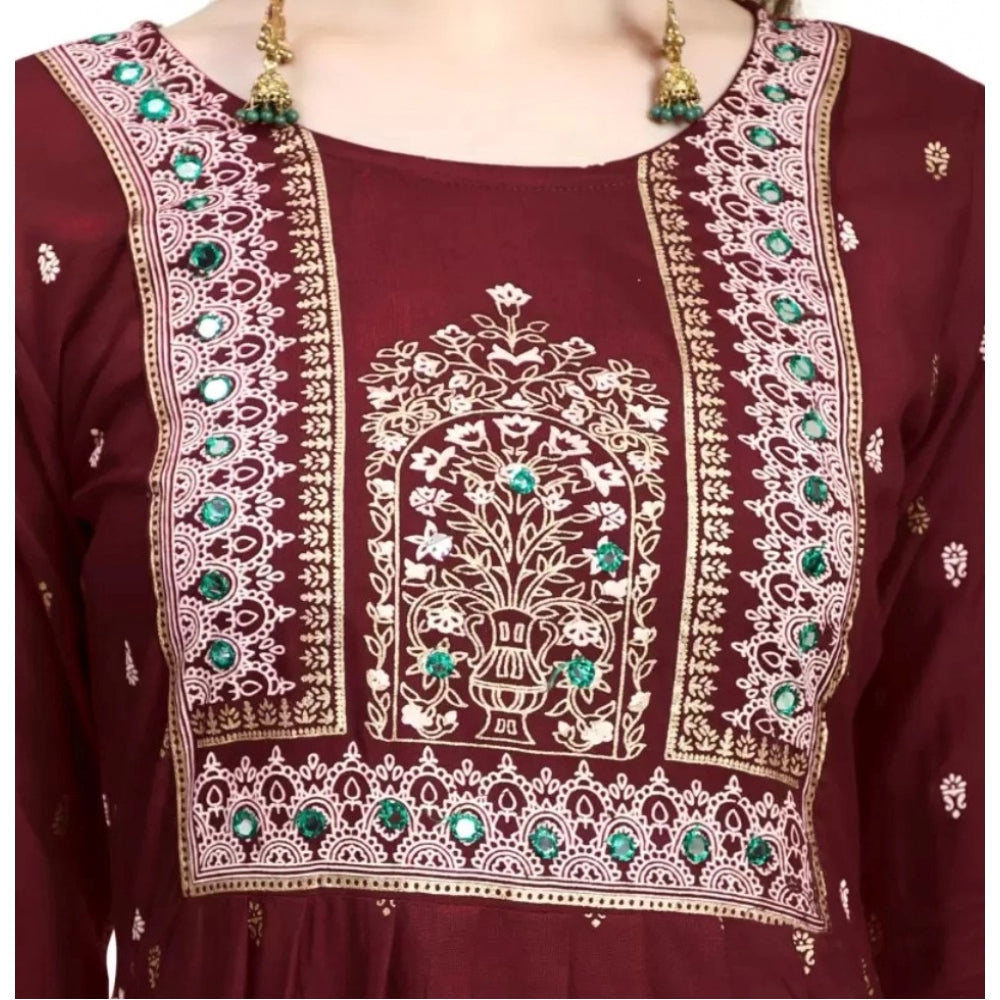 Printed Embroidery Kurti