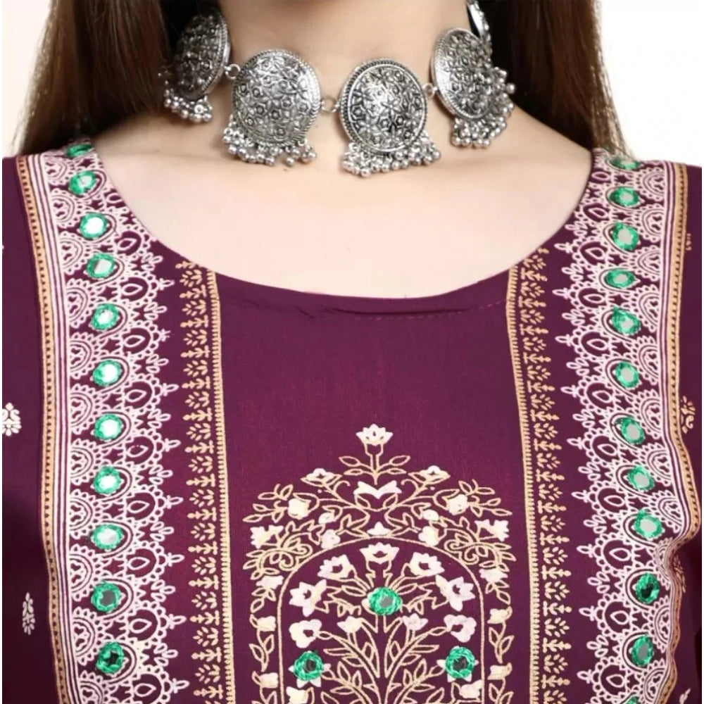 Printed Embroidery Kurti