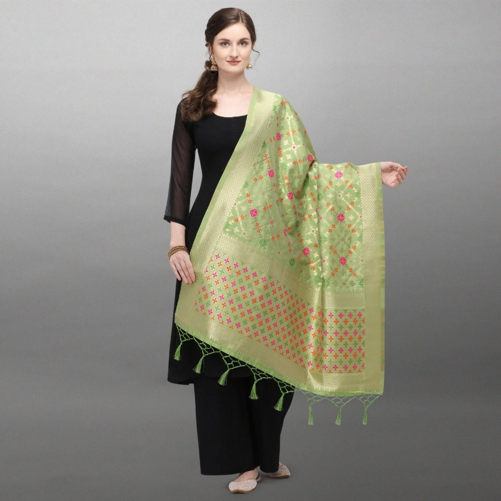 Silk Pure Zari weaving Duppatta