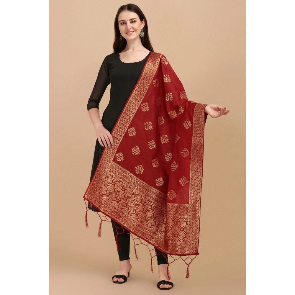 Silk Pure Zari weaving Duppatta