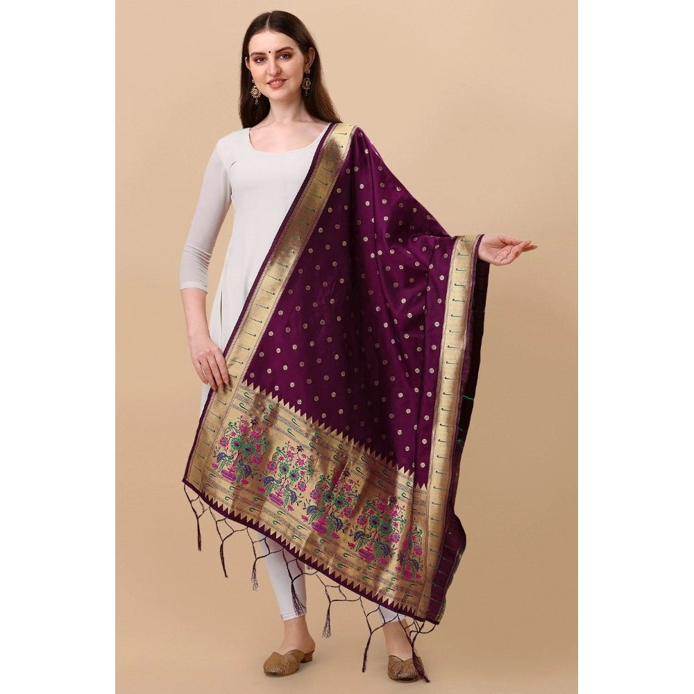 Silk Pure Zari weaving Duppatta