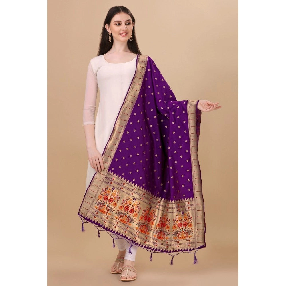 Silk Pure Zari weaving Duppatta