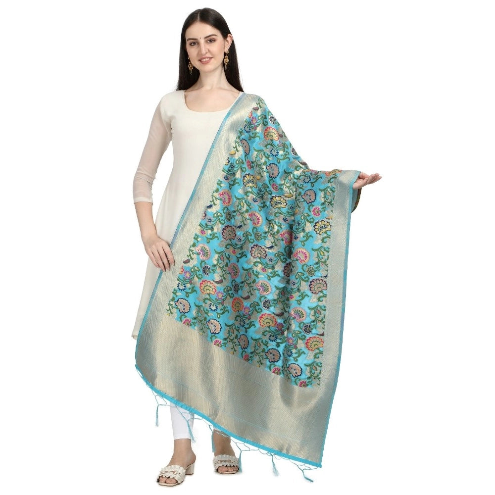 Silk Pure Zari weaving Duppatta