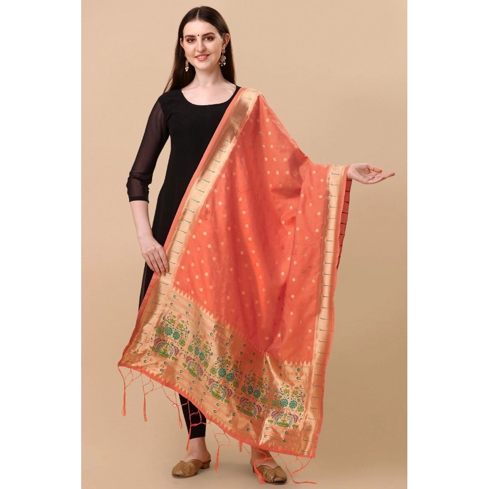 Silk Pure Zari weaving Duppatta