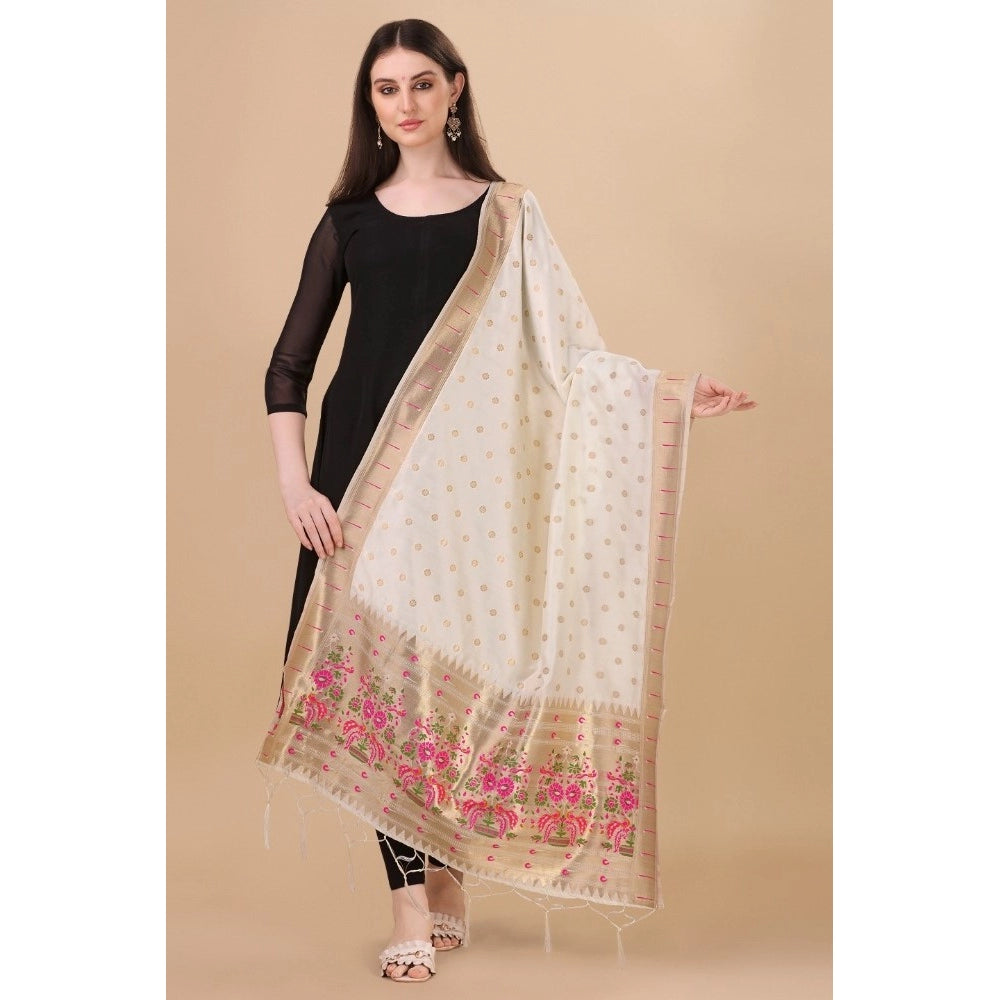 Silk Pure Zari weaving Duppatta