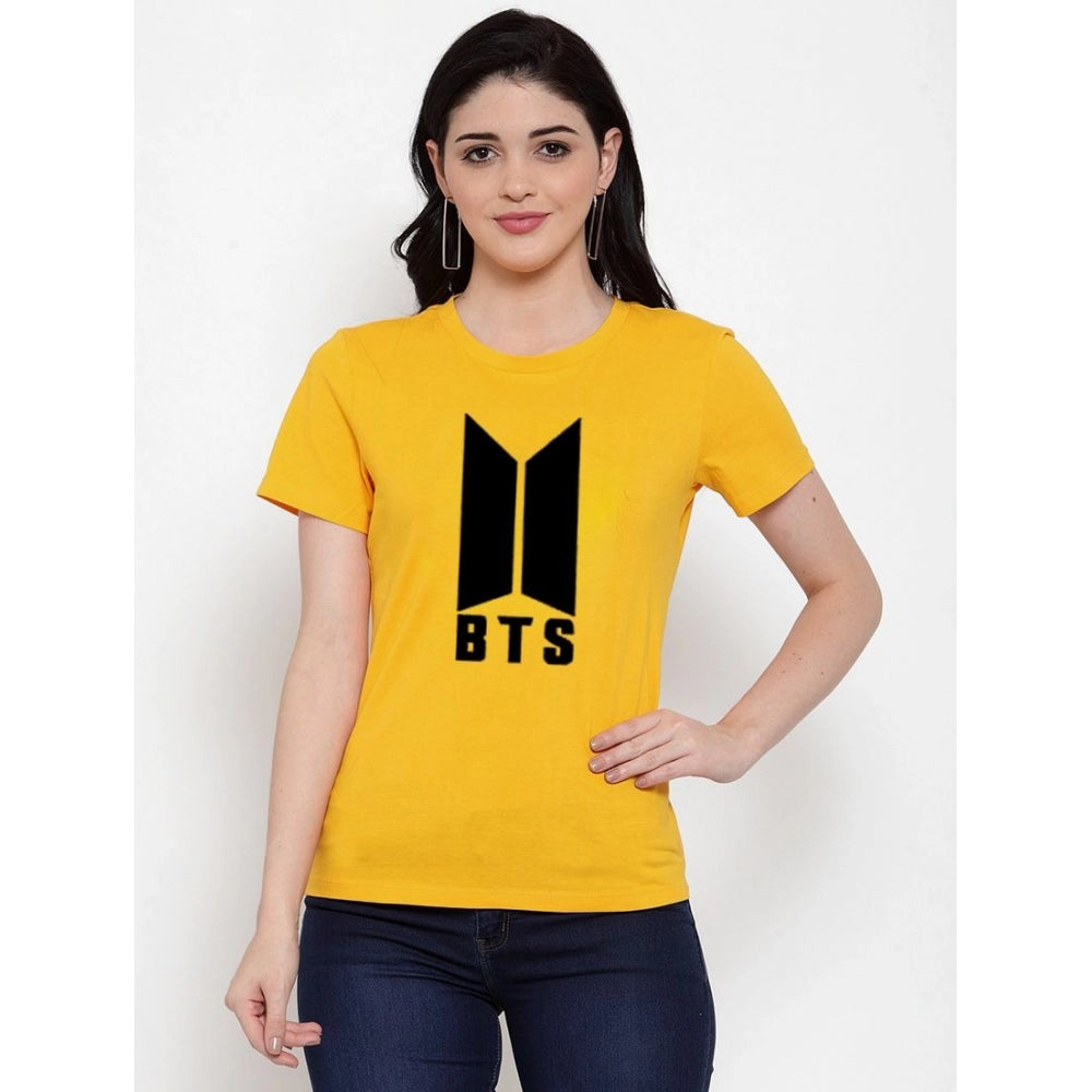 Cotton Blend Bts Print Printed T-Shirt