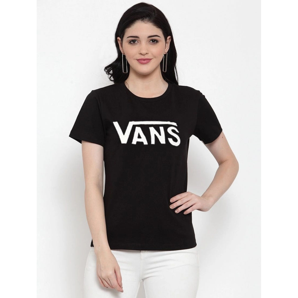 Cotton Blend Vans Printed T-Shirt