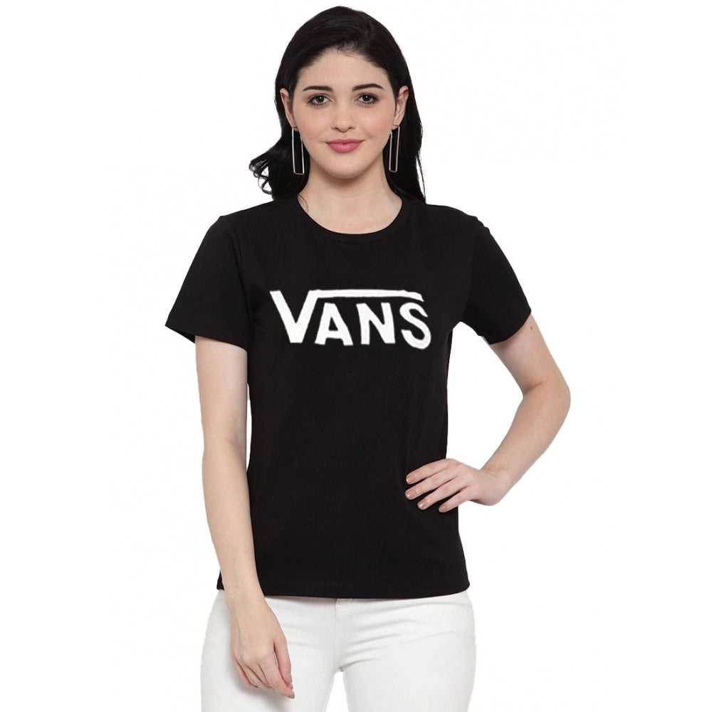 Cotton Blend Vans Printed T-Shirt