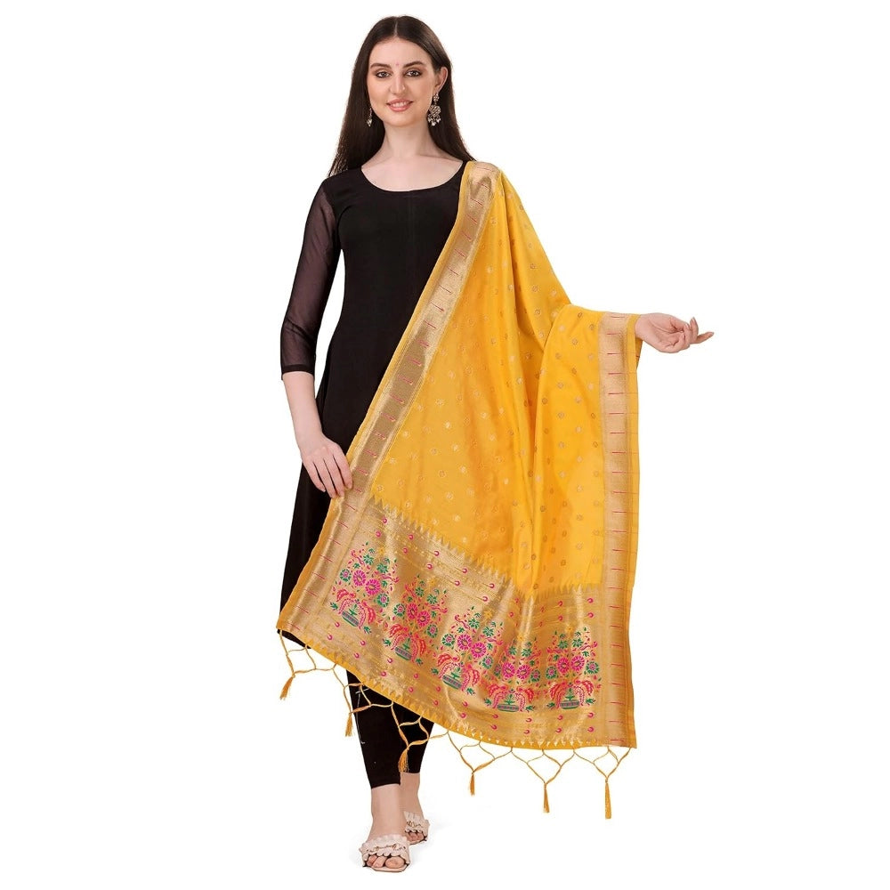 Silk Pure Zari weaving Duppatta