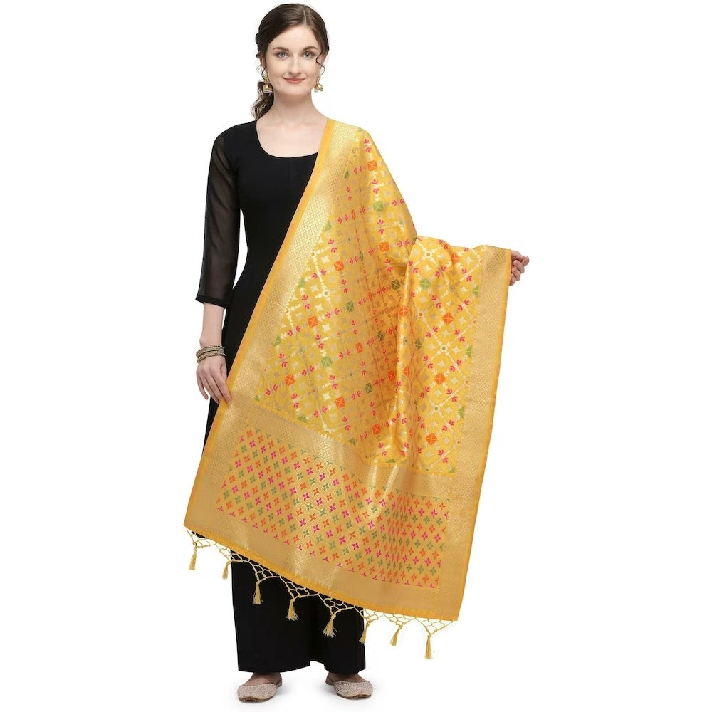 Silk Pure Zari weaving Duppatta