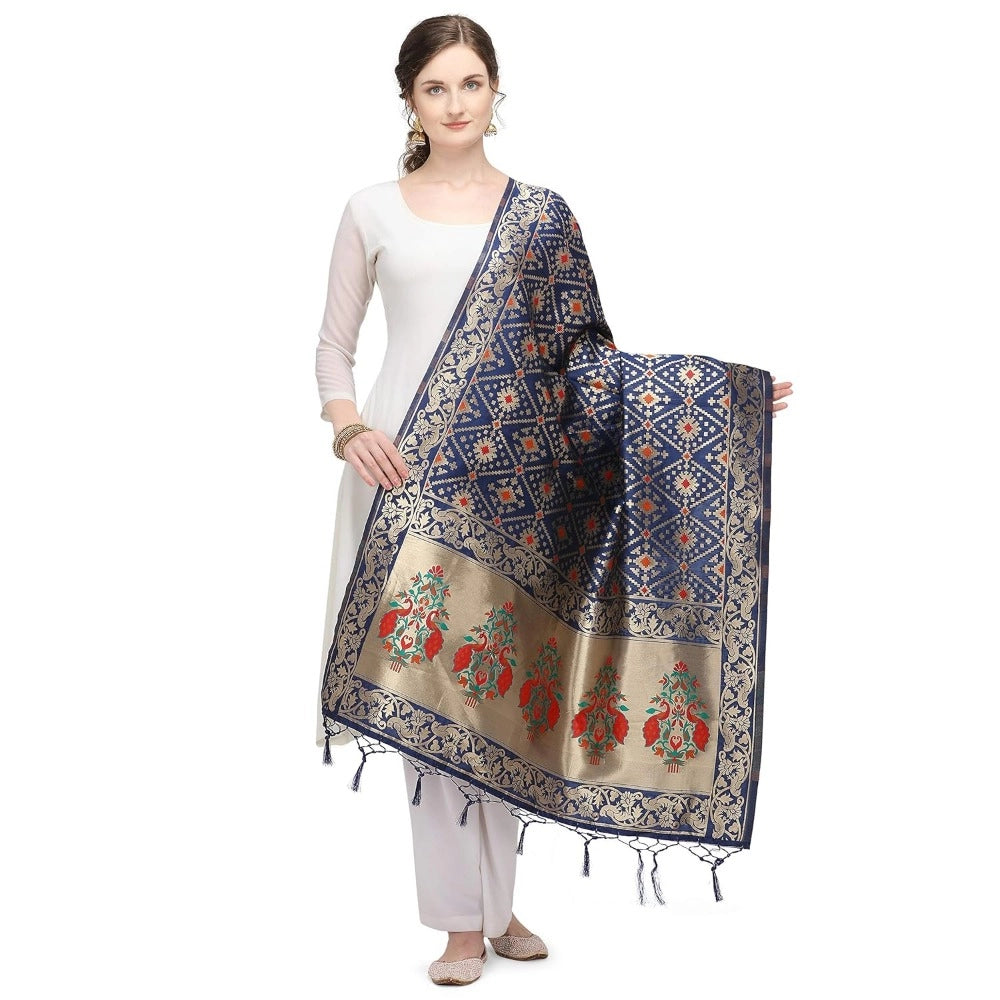 Silk Pure Zari weaving Duppatta