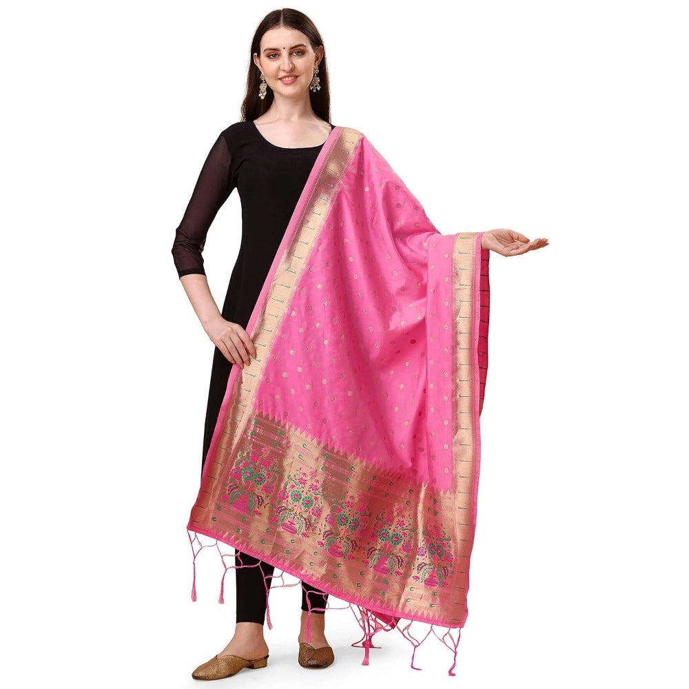 Silk Pure Zari weaving Duppatta