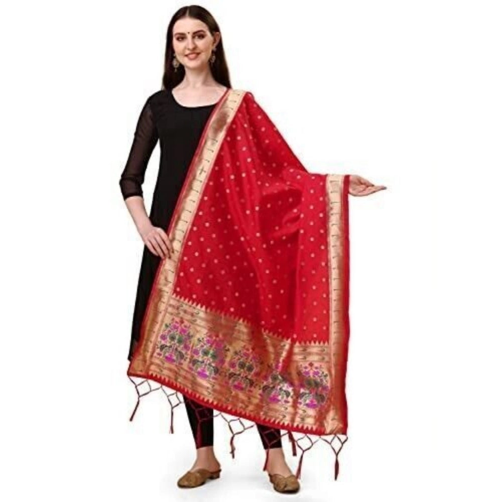 Silk Pure Zari weaving Duppatta