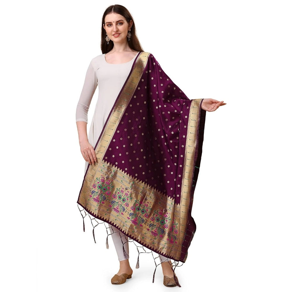 Silk Pure Zari weaving Duppatta