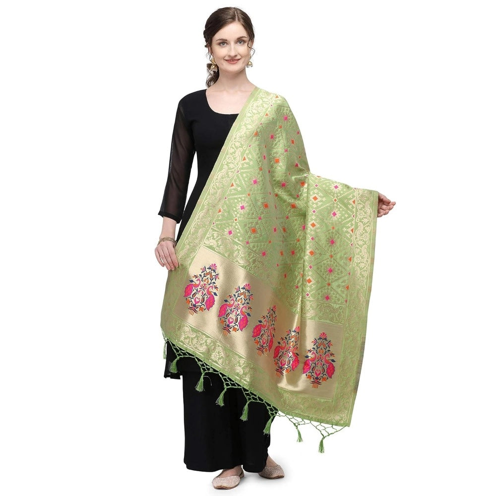 Silk Pure Zari weaving Duppatta