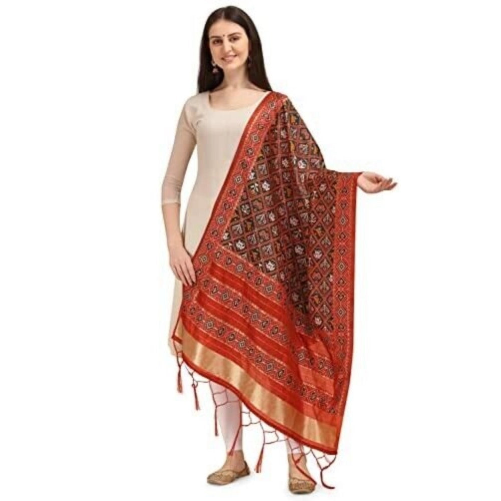 Silk Pure Zari weaving  Duppatta