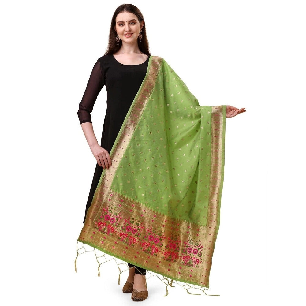 Silk Pure Zari weaving Duppatta