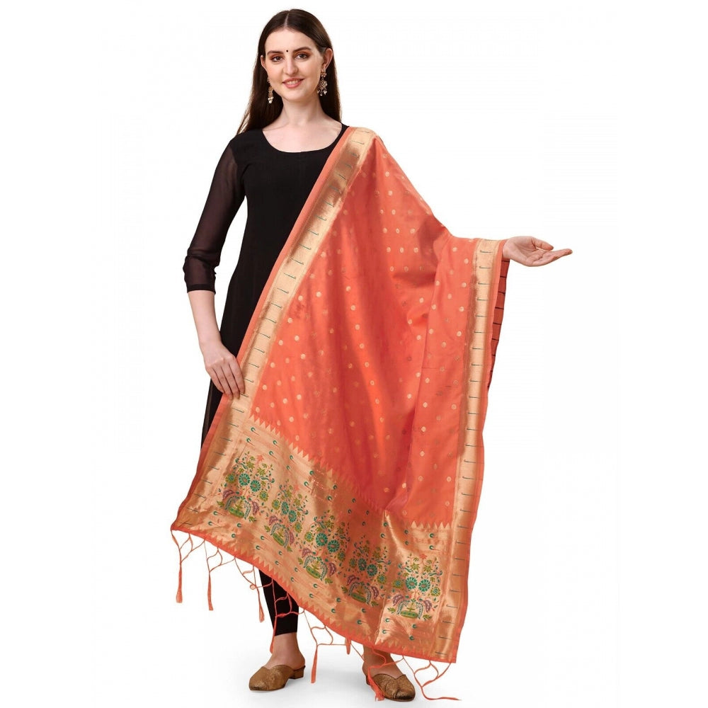 Silk Pure Zari weaving Duppatta