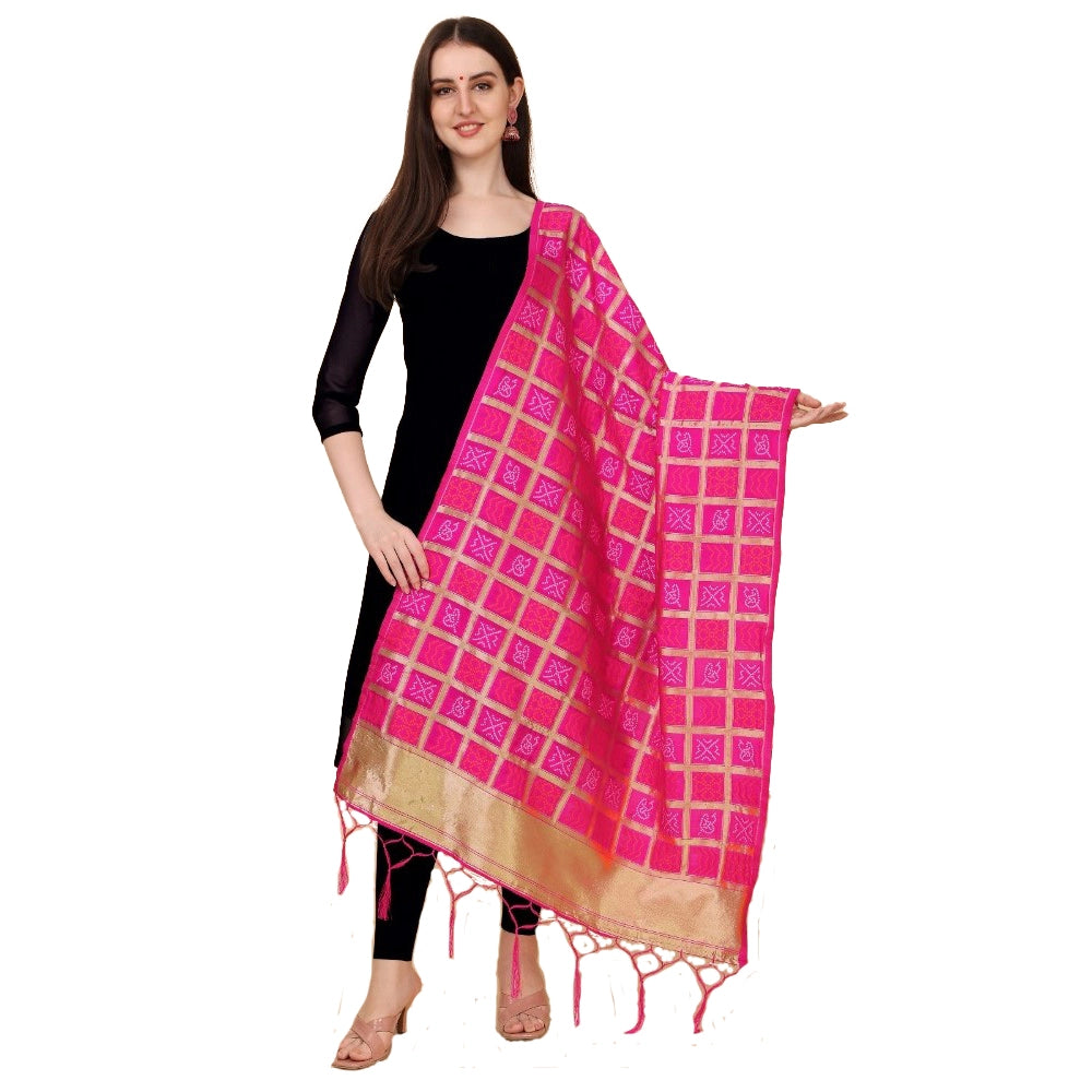 Silk Pure weaving Work Duppatta