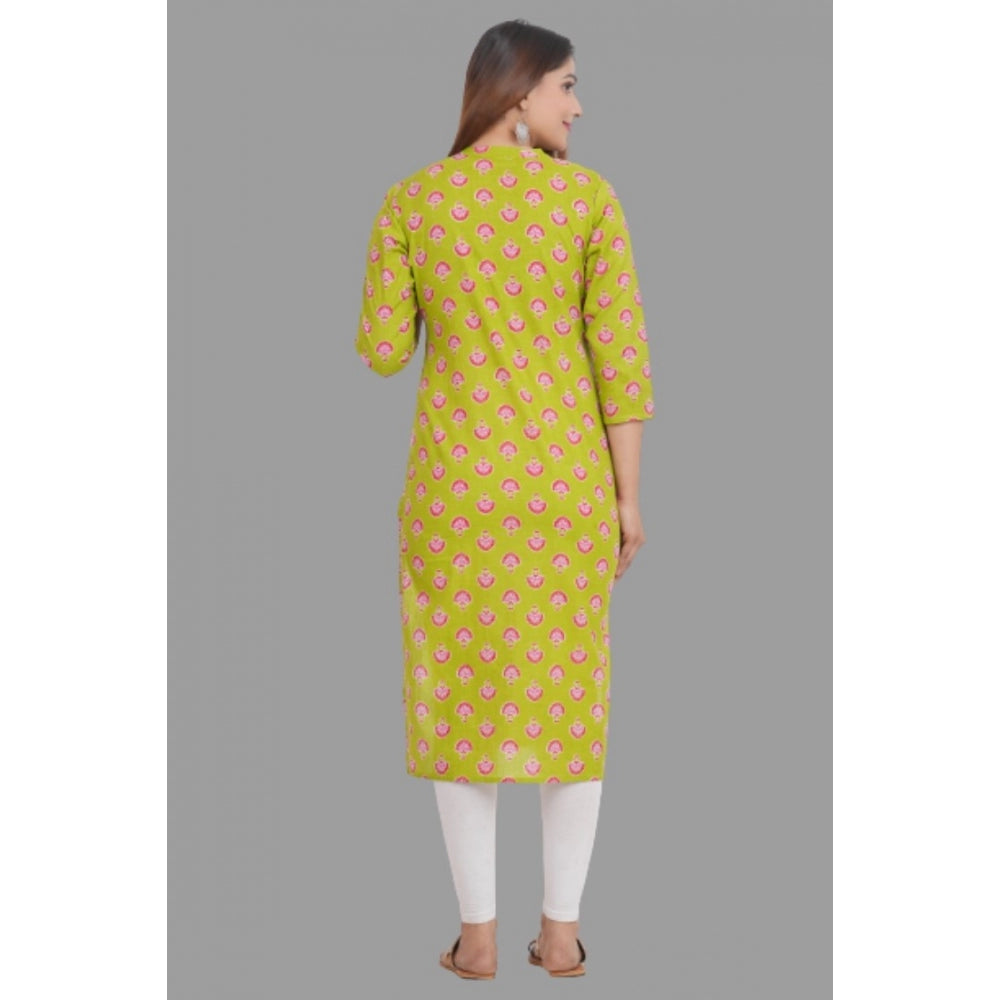 Printed Calf Length Cotton Kurti