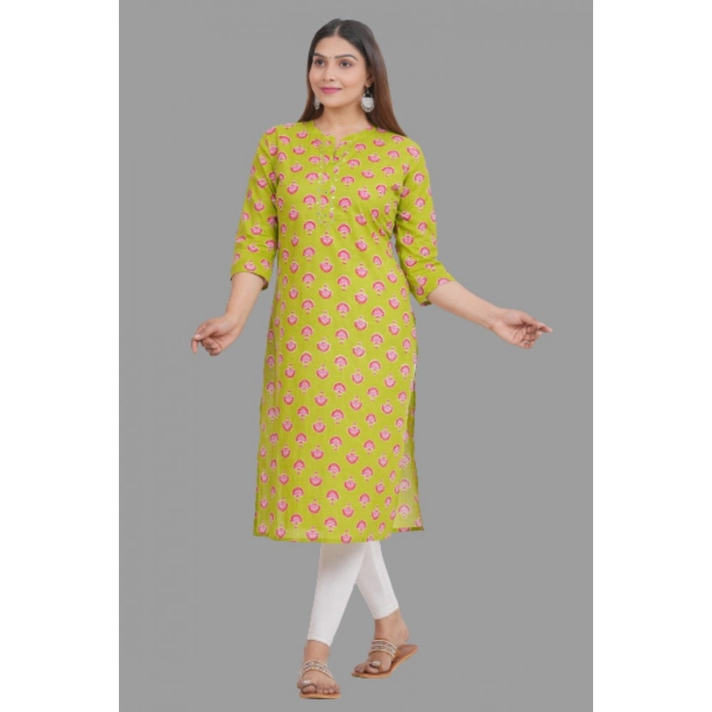 Printed Calf Length Cotton Kurti