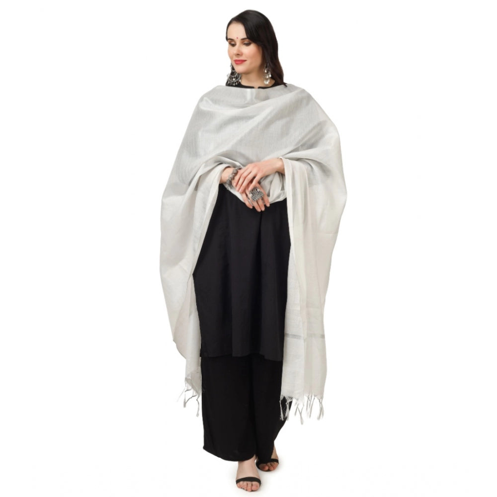 Chanderi Solid Dupatta