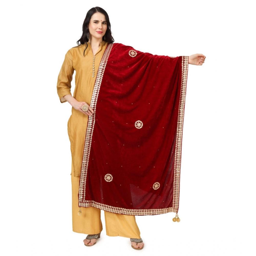 Velvet Gotta Patti Dupatta