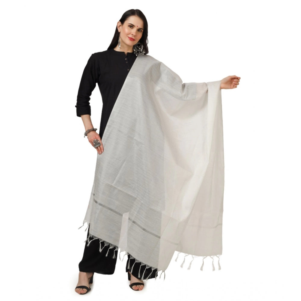 Chanderi Solid Dupatta